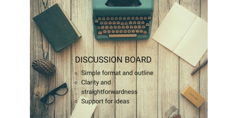Discussion Board Post Format